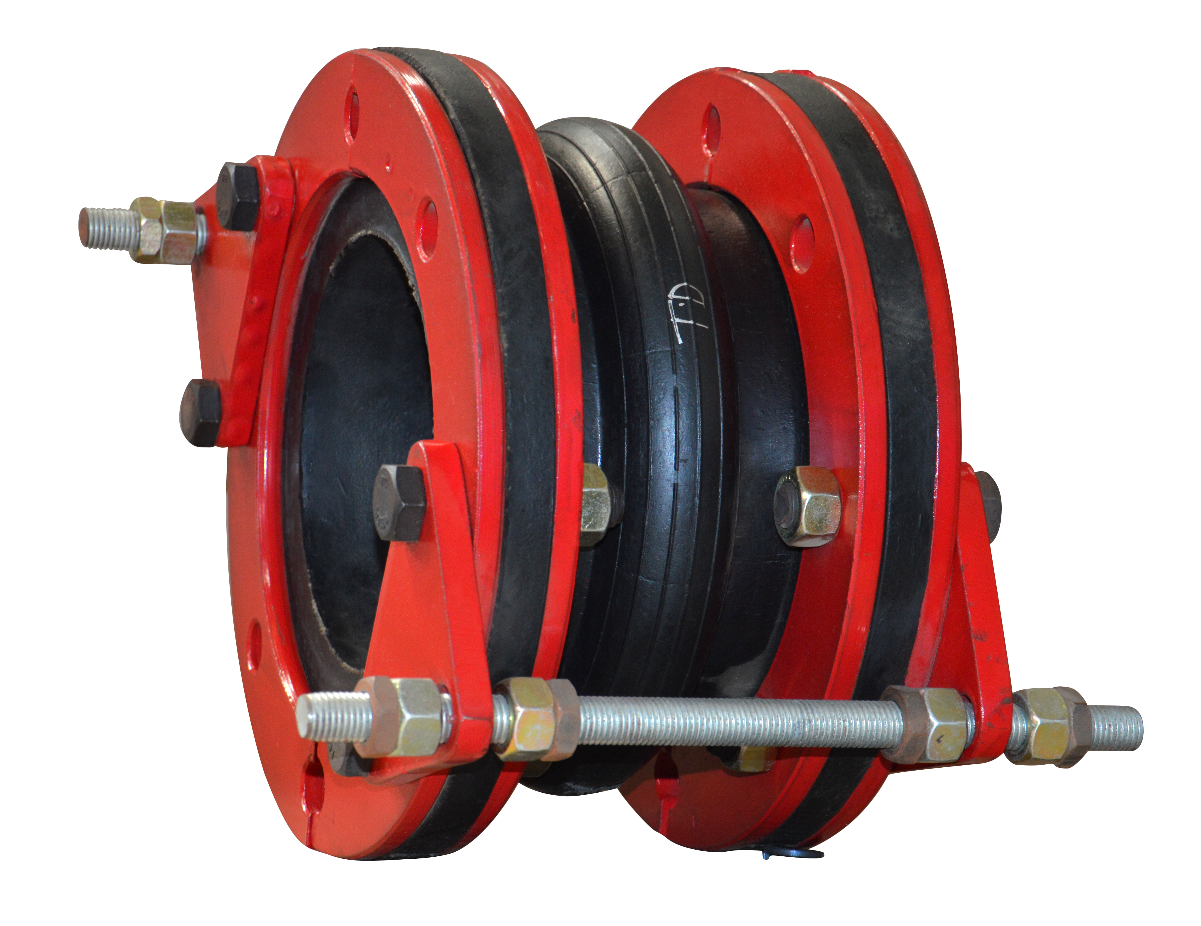 Single Arc Rubber Expansion Joint With Retaining Ring & Control Unit